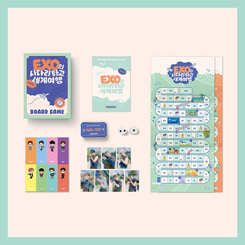 EXO - [Travel the world on EXO's ladder POP-UP STORE OFFICIAL MD] BEHIND PACKAGE [BOARD GAME KIT]