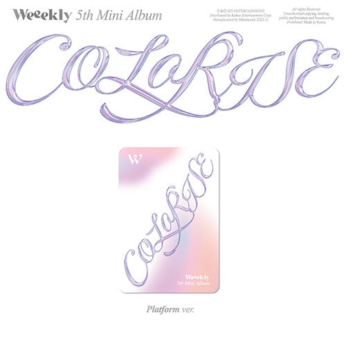 Weeekly - 5th Mini Album [ColoRise] [Platform Ver.]