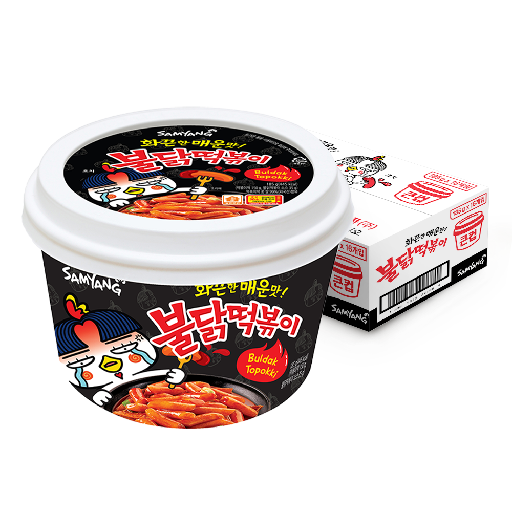 [Samyang] Hot Chicken Flavour Topokki Rice Cake Bowl [185g]
