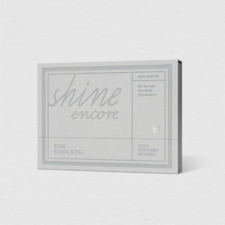 KIM SUNG KYU - SOLO CONCERT [SHINE ENCORE] [DVD]